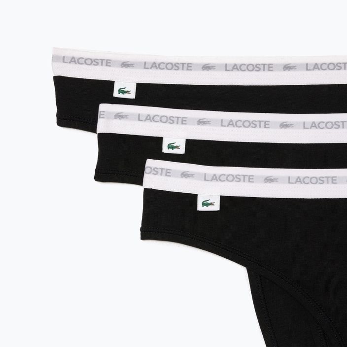 Dámské kalhotky Lacoste 8F1341 3 páry black 2