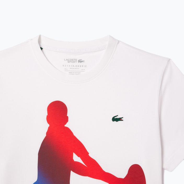 Lacoste Tennis X Novak Djokovic bílé tričko + čepice sada 5