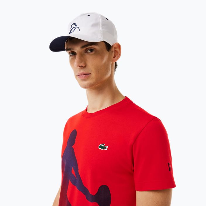 Lacoste Tennis X Novak Djokovic tričko s červeným rybízem + čepice sada 3