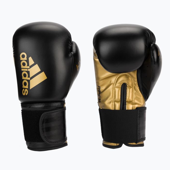 Boxerské rukavice Adidas Hybrid 50 černé ADIH50 3