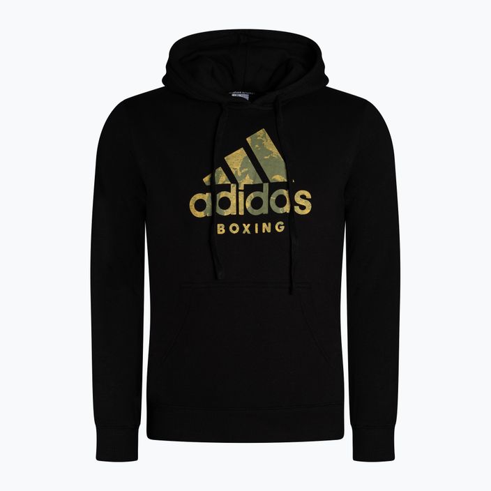 Tréninková mikina Adidas Hoodie Boxing Logo černá ADICLHD20B