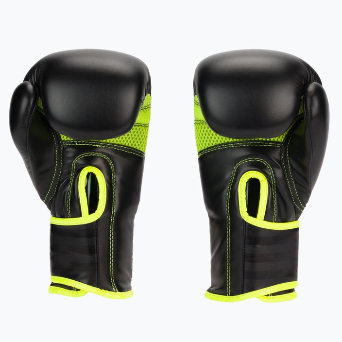 Boxerské rukavice Adidas Hybrid 80 černo-žluté ADIH80 2
