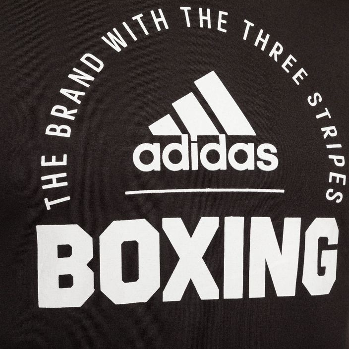 Pánské boxerské tričko adidas černá/bílá 3