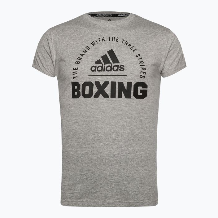 Pánské tričko adidas Boxing medium grey/heather black