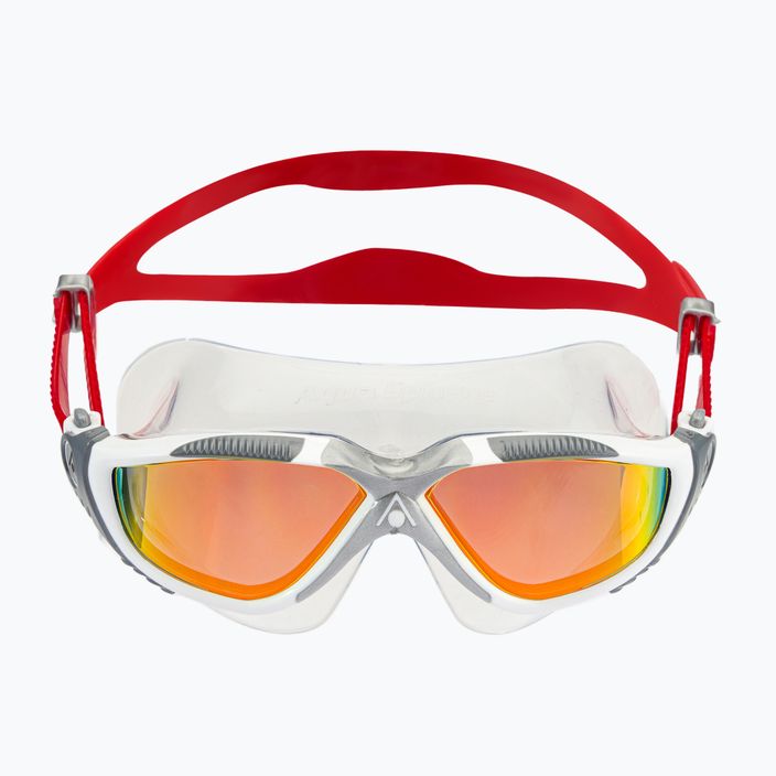 Plavecká maska Aquasphere Vista bílá/stříbrná/zrcadlově červená titanová MS5050915LMR 2