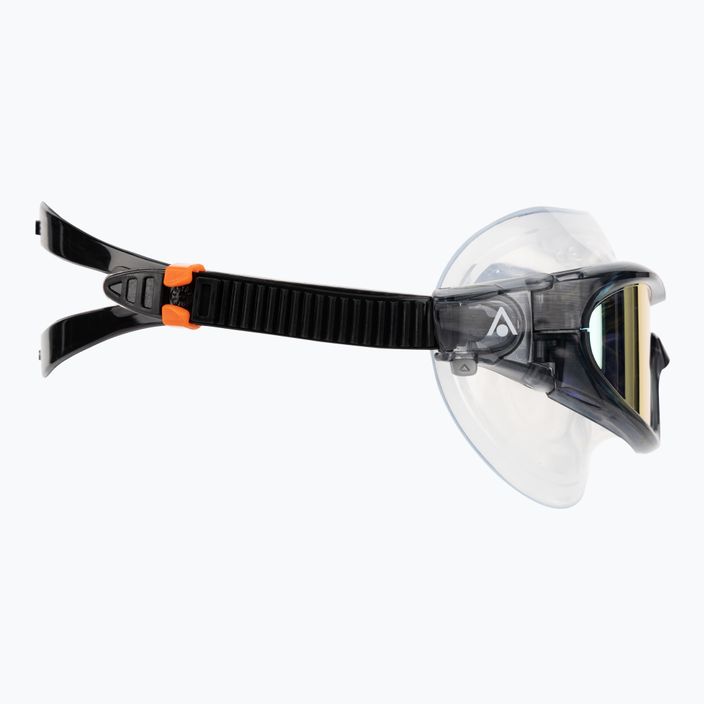 Plavecká maska Aquasphere Vista Pro tmavě šedá/černá/zrcadlově oranžová titanová MS5041201LMO 3