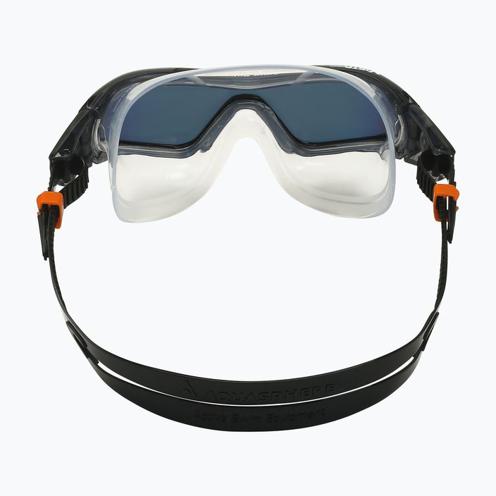 Plavecká maska Aquasphere Vista Pro tmavě šedá/černá/zrcadlově oranžová titanová MS5041201LMO 9