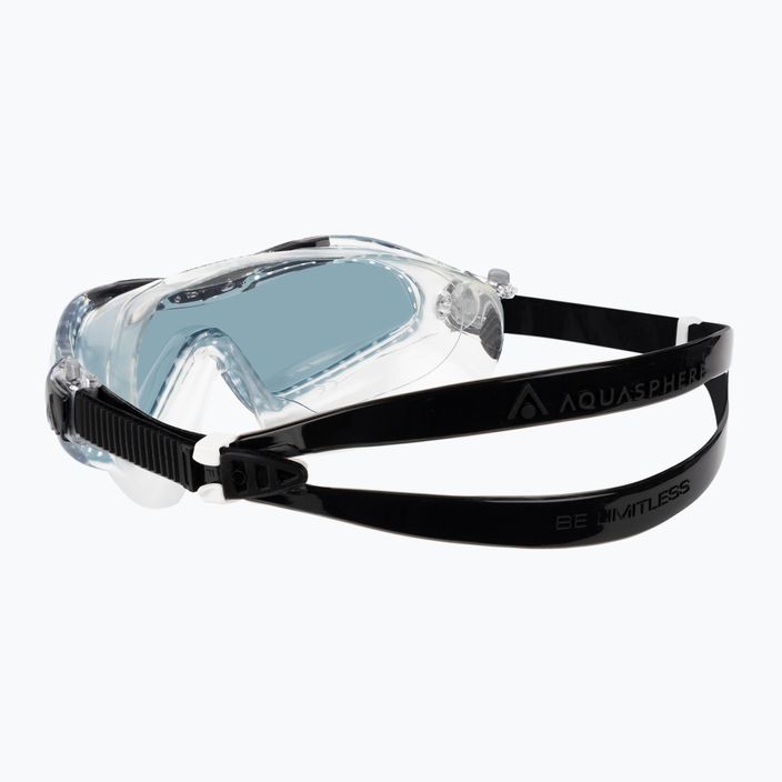 Plavecká maska Aquasphere Vista XP transparentní/černá/zrcadlová kouřová MS5090001LD 4