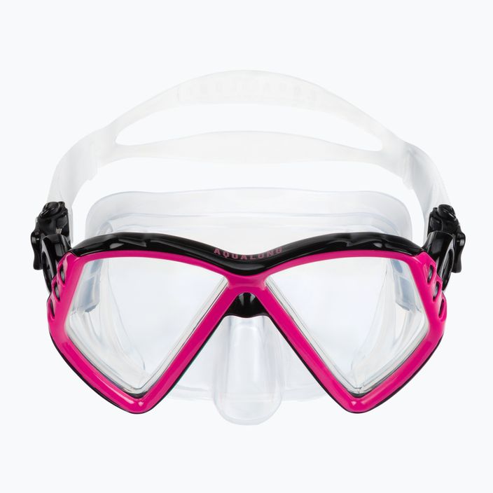 Aqualung Cub Combo dětská sada maska + šnorchl černá/růžová SC3990002 3