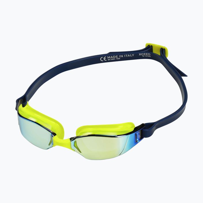 Plavecké brýle Aquasphere Xceed bright yellow/navy blue/mirror yellow titanium EP3037104LMY 6