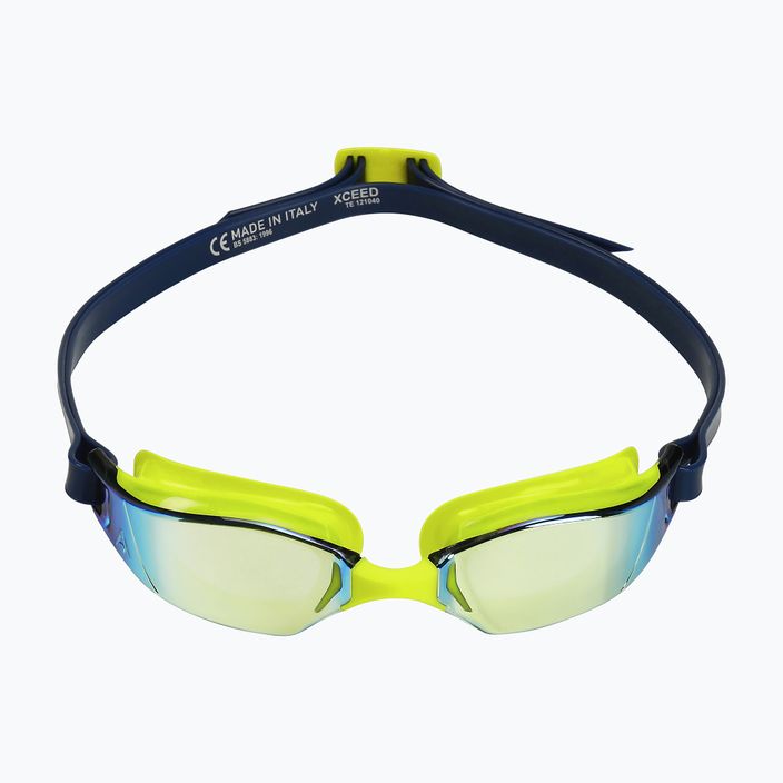Plavecké brýle Aquasphere Xceed bright yellow/navy blue/mirror yellow titanium EP3037104LMY 7