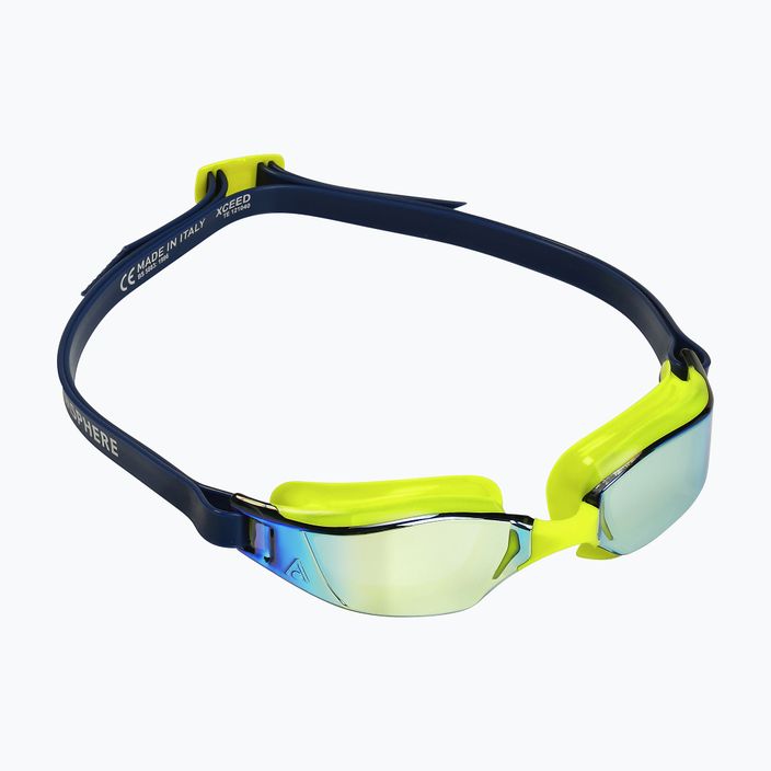 Plavecké brýle Aquasphere Xceed bright yellow/navy blue/mirror yellow titanium EP3037104LMY 8
