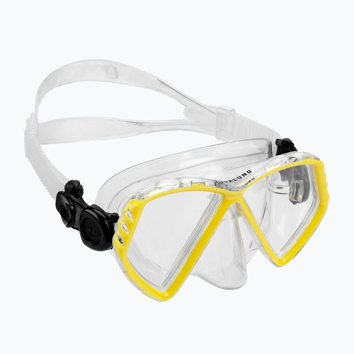 Potápěčská maska Aqualung Cub transparentní/žlutá junior MS5530007