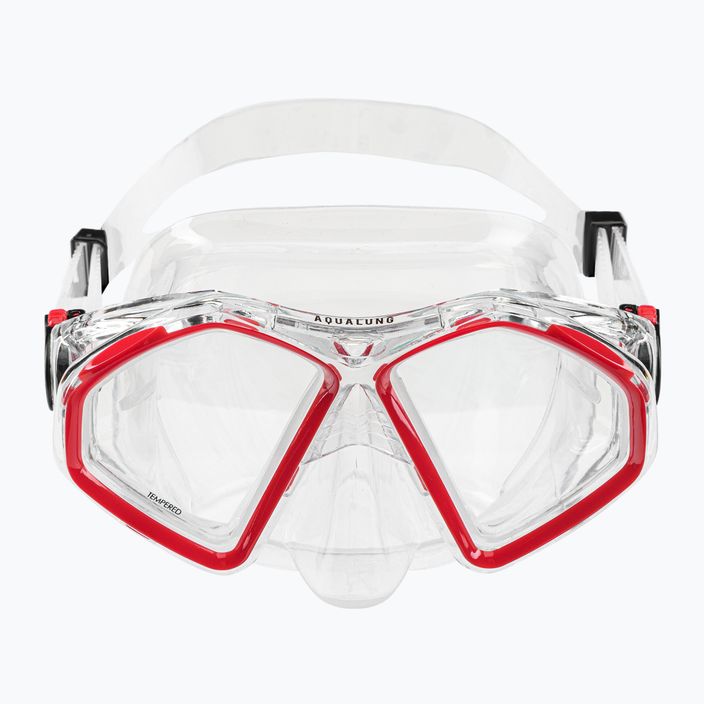Potápěčská maska Aqualung Hawkeye transparentní/červená MS5570006 2