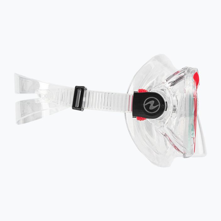 Potápěčská maska Aqualung Hawkeye transparentní/červená MS5570006 3