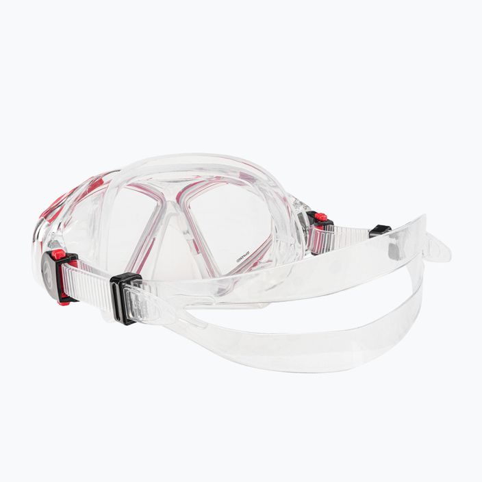 Potápěčská maska Aqualung Hawkeye transparentní/červená MS5570006 4