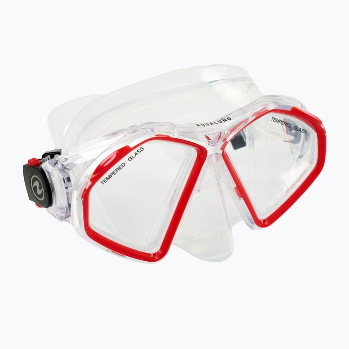 Potápěčská maska Aqualung Hawkeye transparentní/červená MS5570006 6