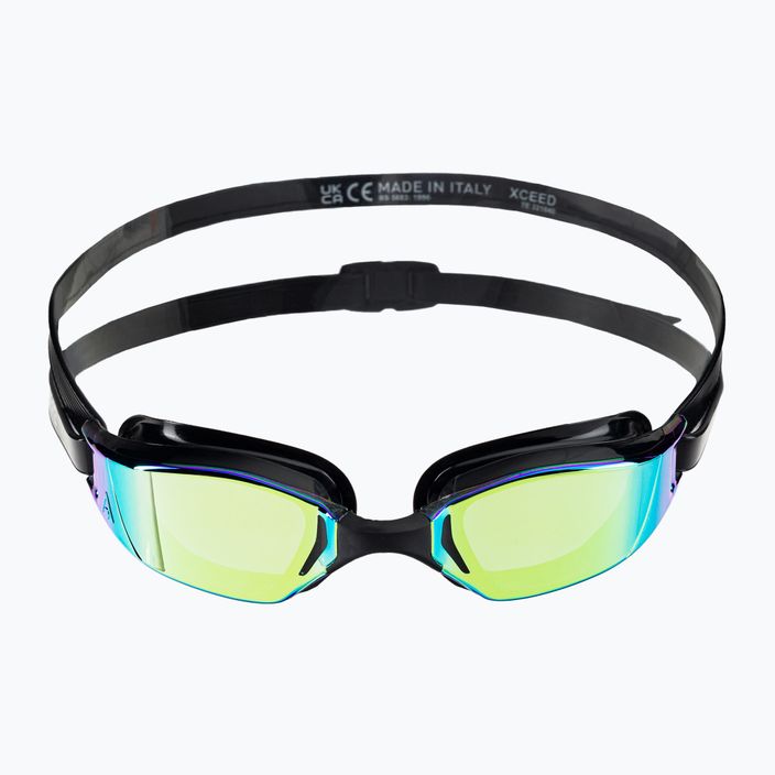 Plavecké brýle Aquasphere Xceed černé / černé / čočky zrcadlově žluté EP3200101LMY 2
