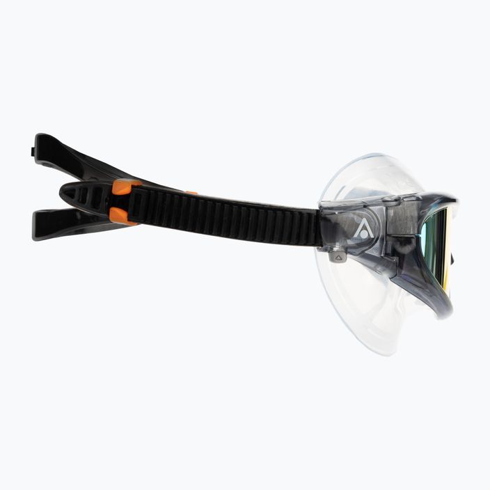 Plavecká maska Aquasphere Vista Pro tmavě šedá/černá/zrcadlově oranžová titanová MS5591201LMO 3