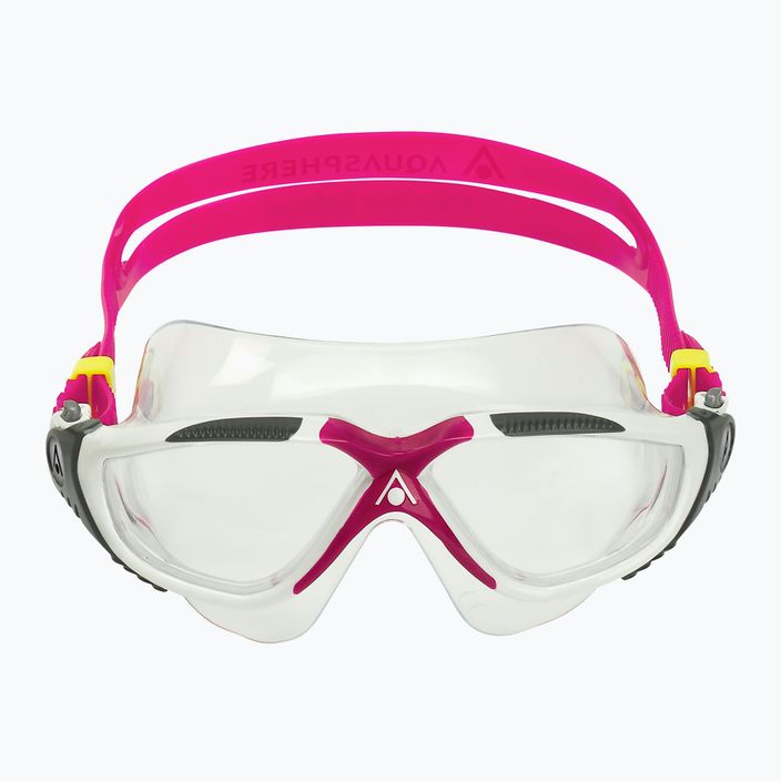 Plavecká maska Aquasphere Vista white/raspberry/lenses clear 3