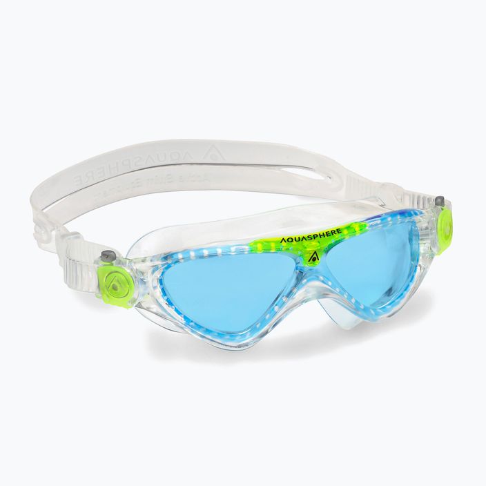 Dětská plavecká maska Aquasphere Vista transparentní/jasně zelená/modrá MS5630031LB 6