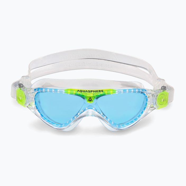 Dětská plavecká maska Aquasphere Vista transparentní/jasně zelená/modrá MS5630031LB 7
