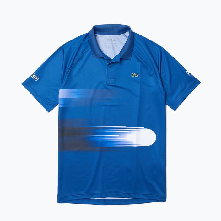 Pánské tenisové tričko Lacoste modré DH0853 Q6T