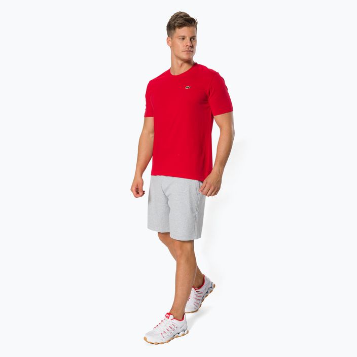 Pánské tenisové tričko Lacoste červené TH7618 2