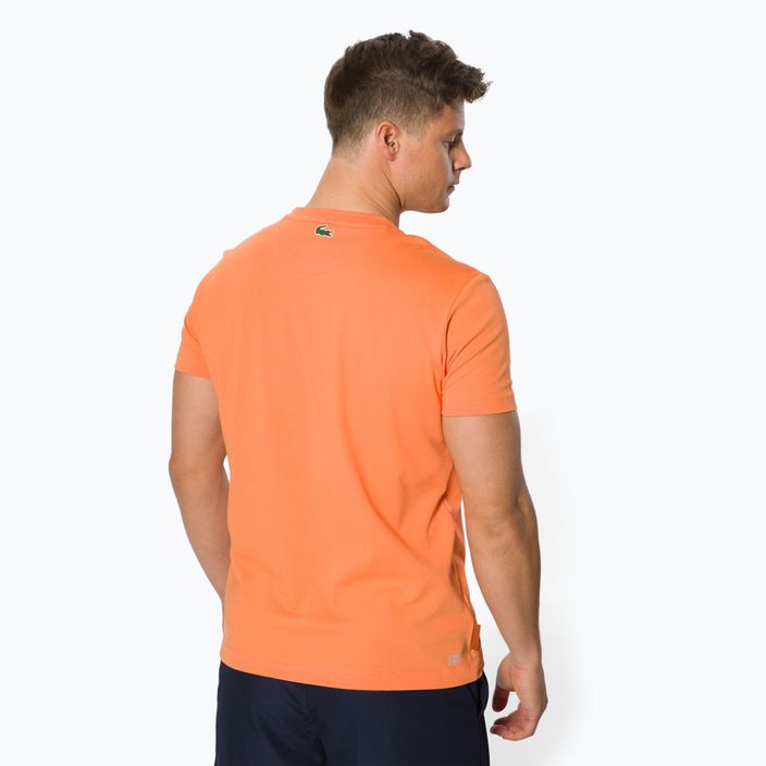 Pánské tenisové tričko Lacoste Turtle Neck Orange TH0964.FNX 3