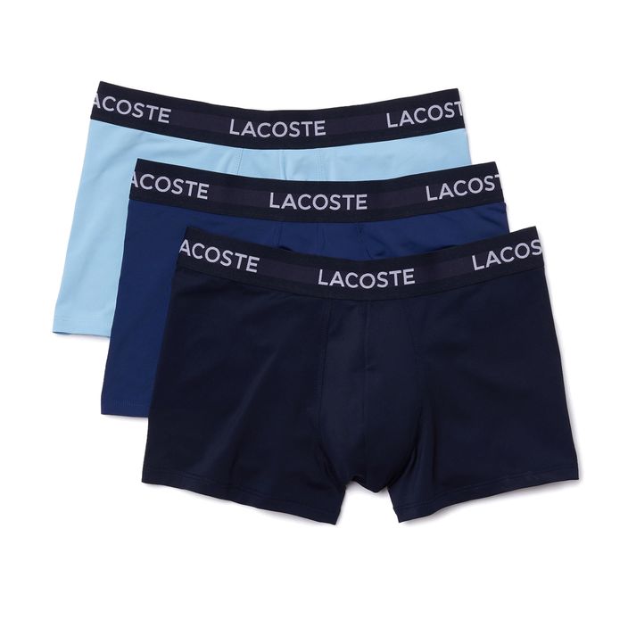 Pánské boxerky 3-pack Lacoste 5H9623 VUC modré 2