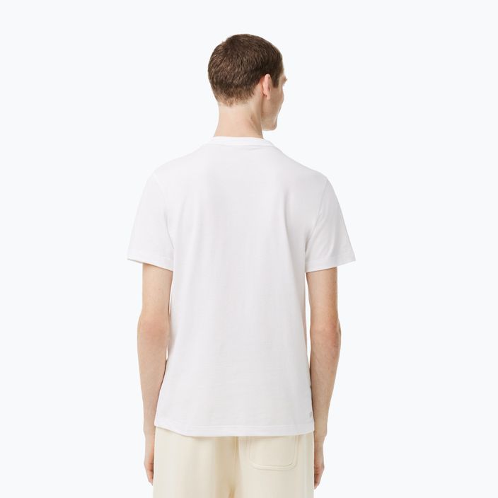 Lacoste pánské tenisové tričko bílé TH2116 2