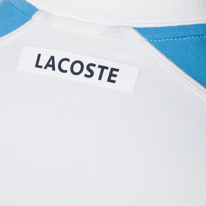Pánská tenisová polokošile Lacoste bílá DH9265 4