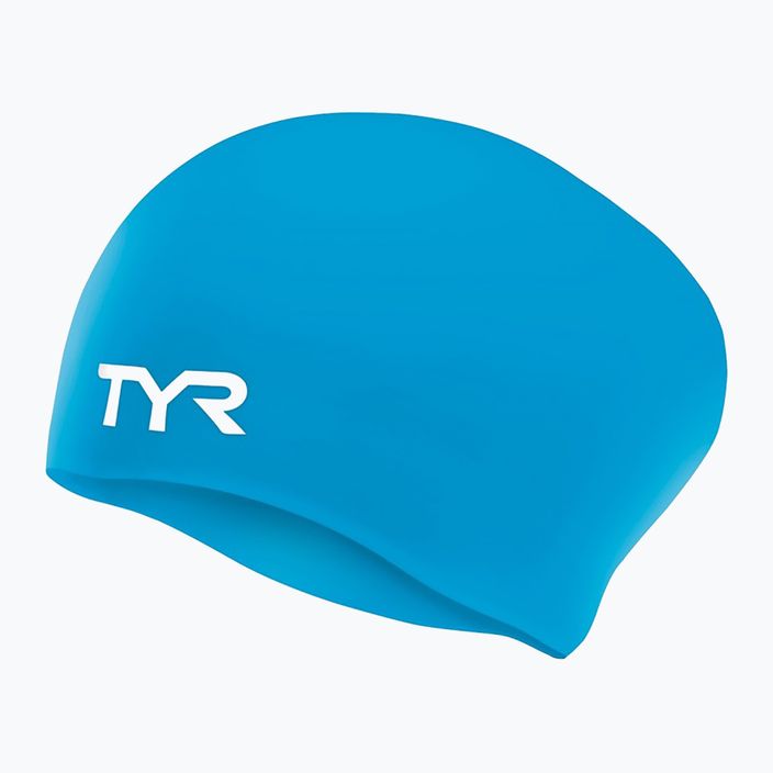 Plavecká čepice TYR Wrinkle-Free modrý LCSL_420 3