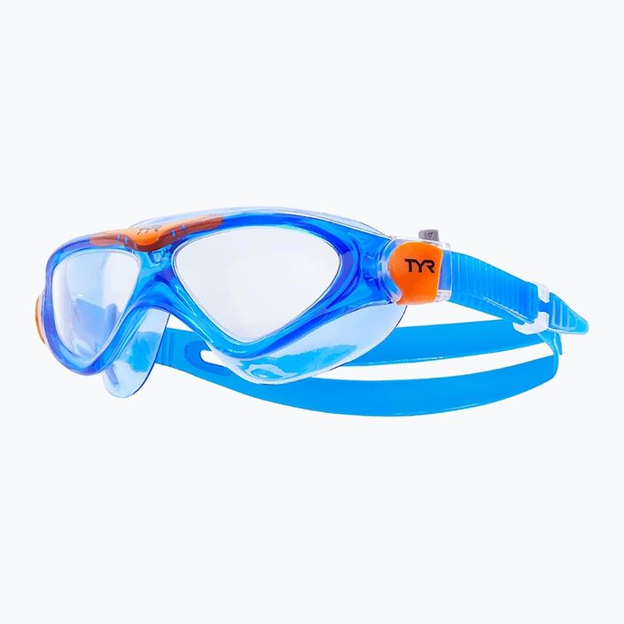 Plavecká maska TYR Rogue clear/blue/orange