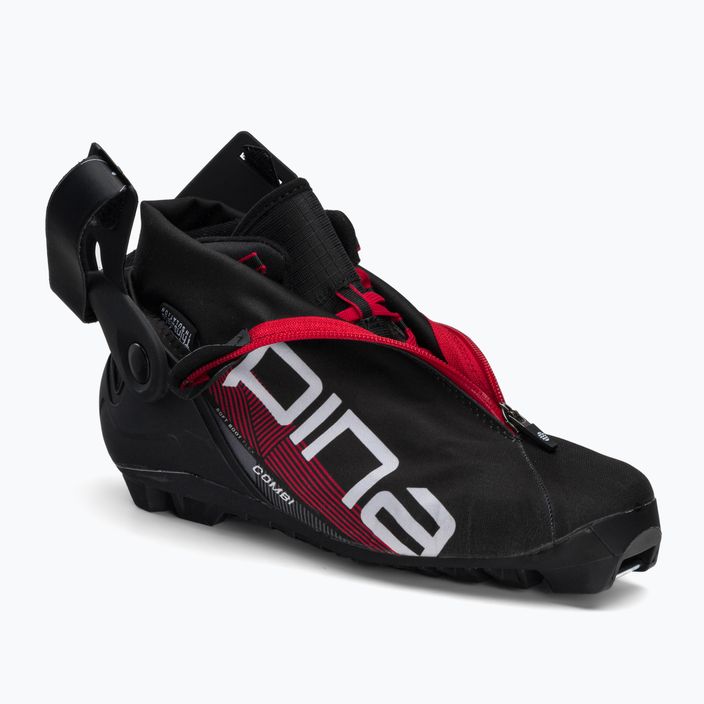 Pánské boty na běžecké lyžování Alpina N Combi black/white/red 8