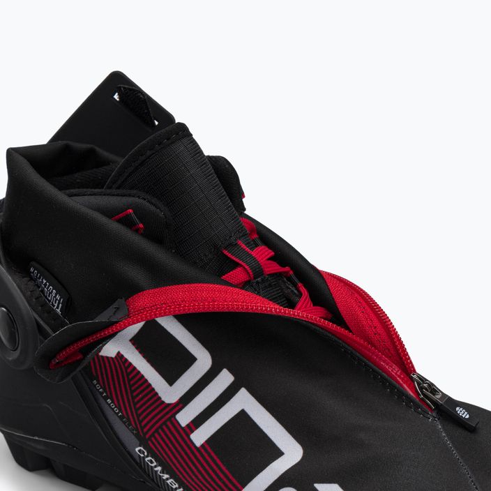 Pánské boty na běžecké lyžování Alpina N Combi black/white/red 11