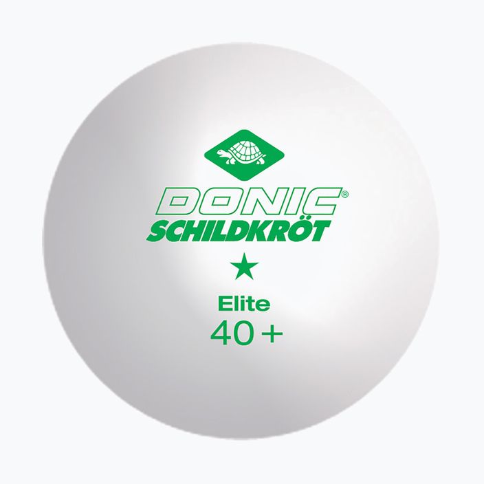 Míčky na stolní tenis  Donic-Schildkröt 1-Star Elite Poly 40+ 3 ks white 2