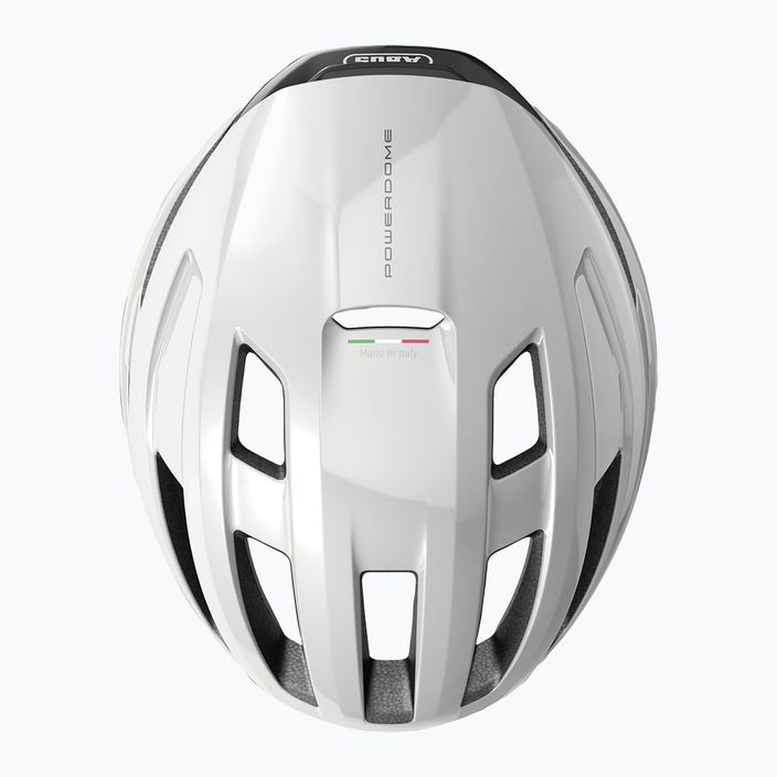 Cyklistická helma Abus  PowerDome MIPS shine white 3