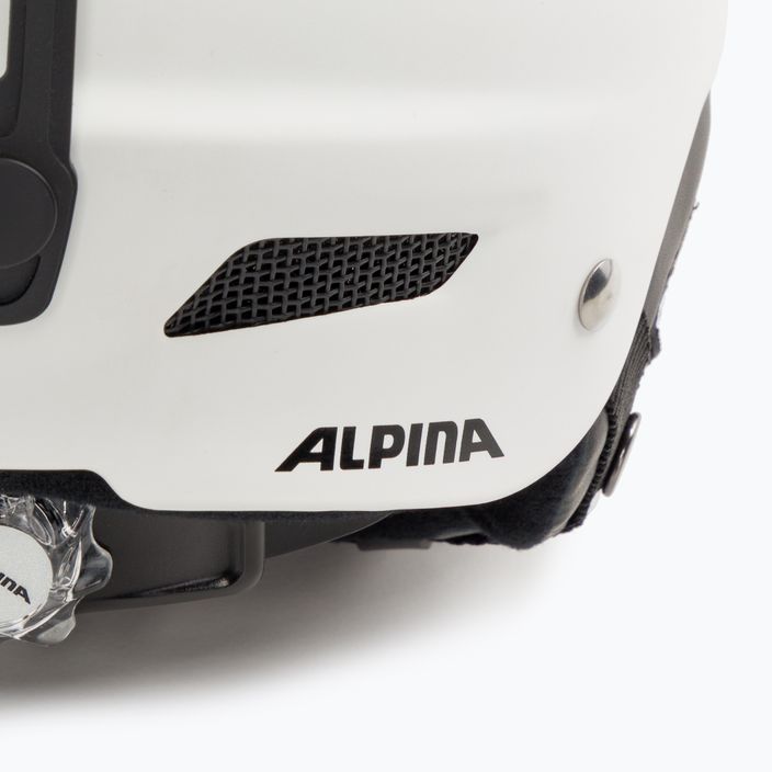 Lyžařská helma Alpina Biom white matt 6
