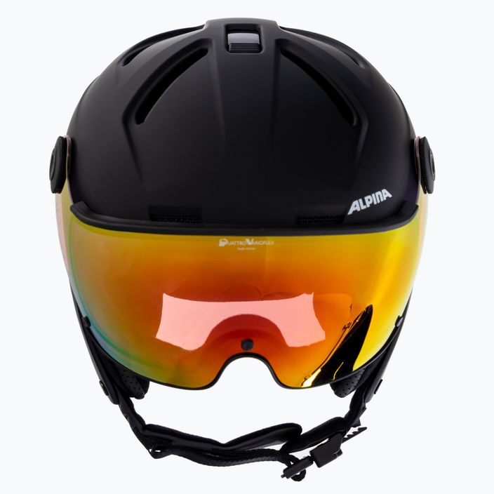 Lyžařská helma Alpina Attelas Visor QVM black matte 2