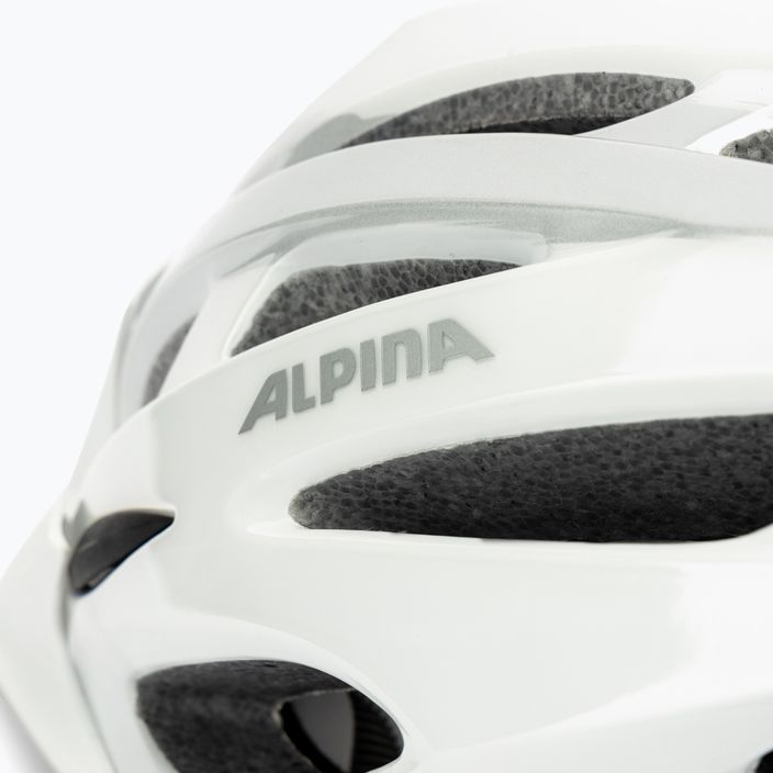 Cyklistická přilba Alpina MTB 17 white/silver 7