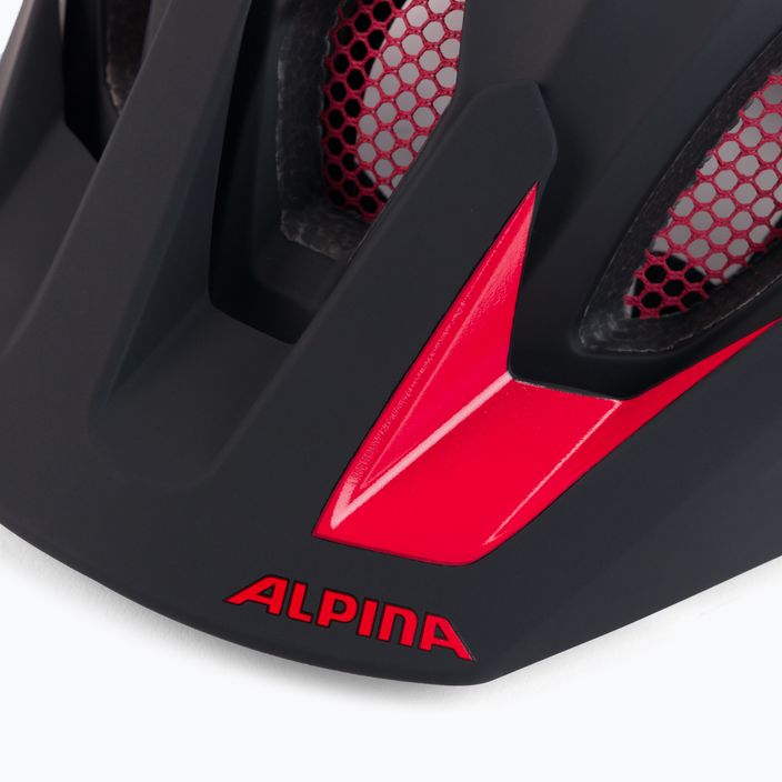 Cyklistická přilba Alpina Carapax 2.0 black/red matte 8