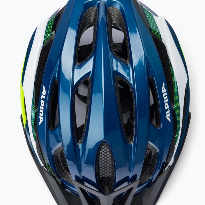 Cyklistická přilba Alpina MTB 17 dark blue/neon 6