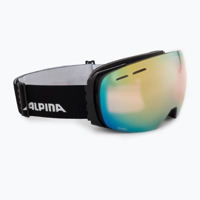 Lyžařské brýle Alpina Granby QV black matt/gold sph
