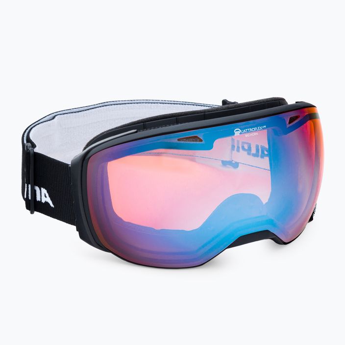 Lyžařské brýle Alpina Big Horn QV-Lite black matt/blue sph
