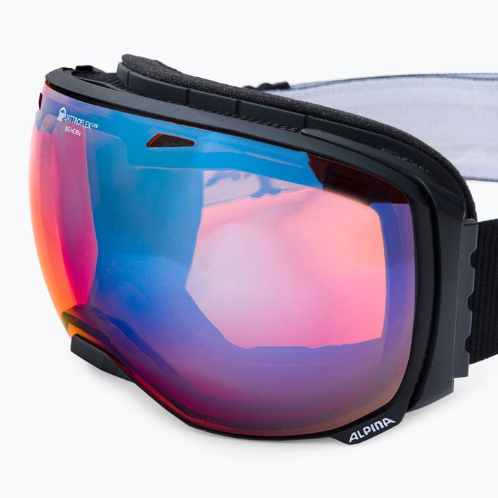 Lyžařské brýle Alpina Big Horn QV-Lite black matt/blue sph 5