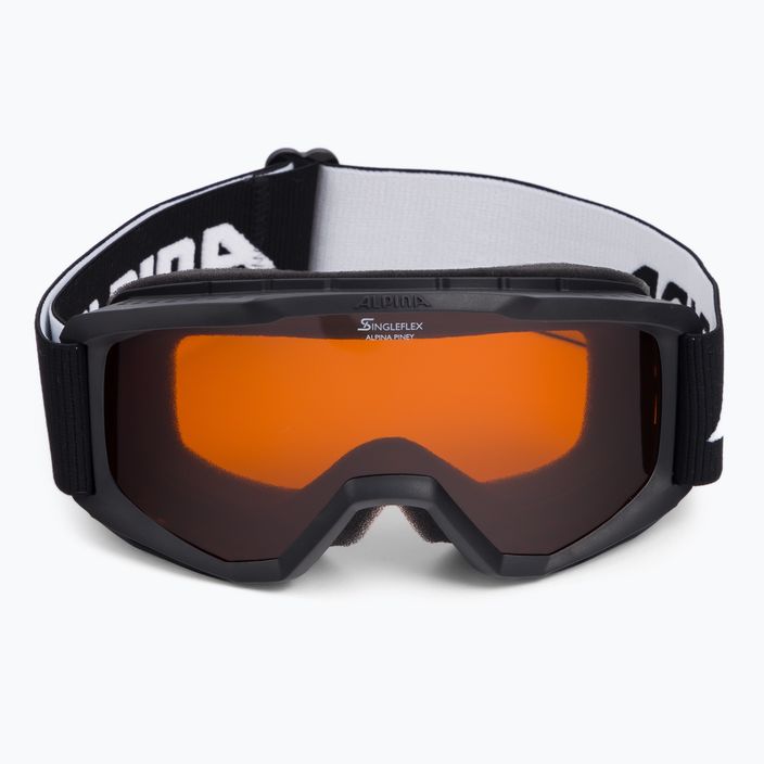 Dětské lyžařské brýle Alpina Piney black matt/orange 2