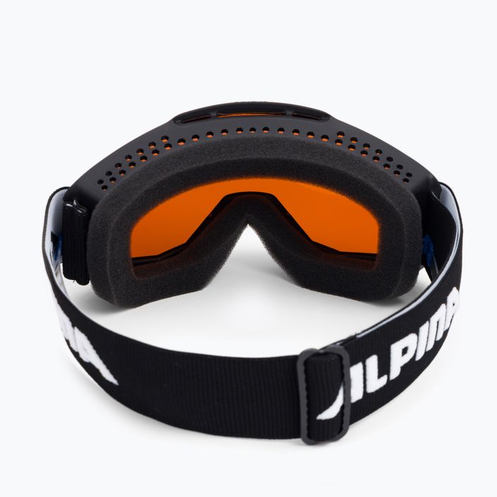 Dětské lyžařské brýle Alpina Piney black matt/orange 3