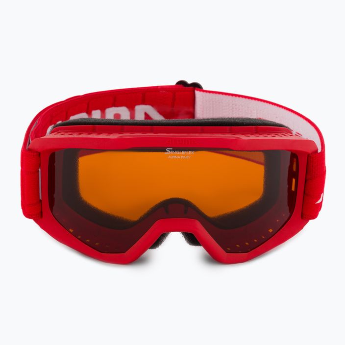 Dětské lyžařské brýle Alpina Piney red matt/orange 2