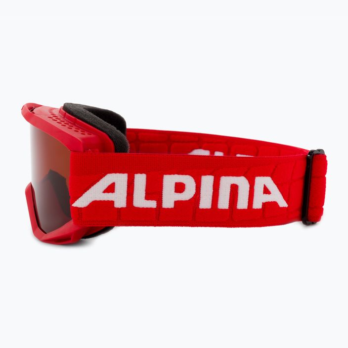 Dětské lyžařské brýle Alpina Piney red matt/orange 4